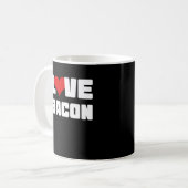 Bacon liefhebbers grappige liefhebber Funny Bacon  Koffiemok (Voorkant links)