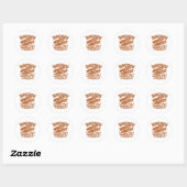 Bacon Lifestyle Ronde Sticker (Vel)