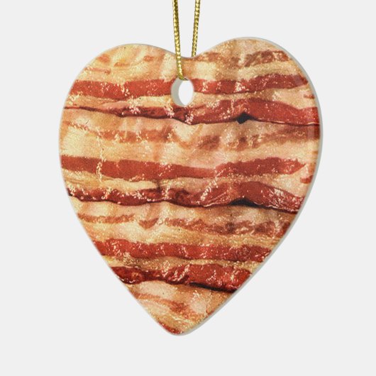 bacon love hart ornament (Links)