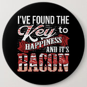 Bacon Lover Gift Ronde Button 6,0 Cm (Voorkant)