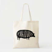 Bacon Lover - Porkatarian - Funny  Pig Tote Bag (Voorkant)