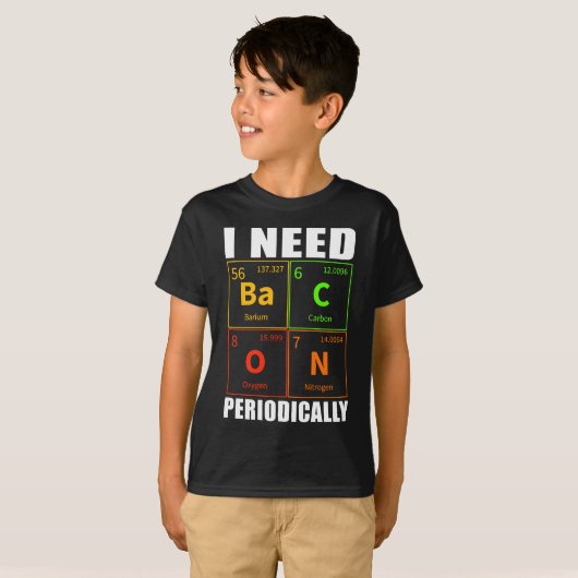 Bacon Lover Scientist Laboratory Chemist T-shirt (Voorkant volledig)