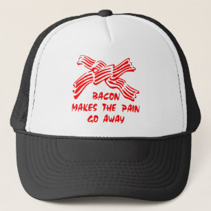 Bacon maakt de pijn weg trucker pet