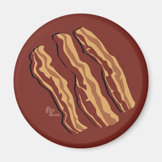 Bacon Magent Magneet (Voorkant)