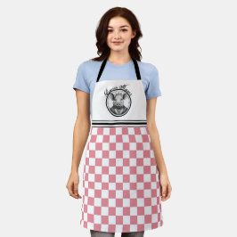 Bacon Manor Pink Chef's Schort gecontroleerd