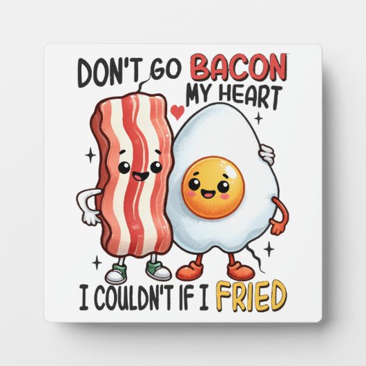 Bacon Mijn Hart Niet Fotoplaat (Voorkant)