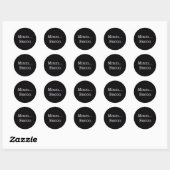 Bacon Mmm Ronde Sticker (Vel)