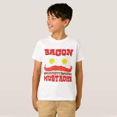 Bacon Mustache T-shirt (Voorkant volledig)