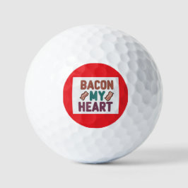 Bacon My Heart Golf Ball Golfballen