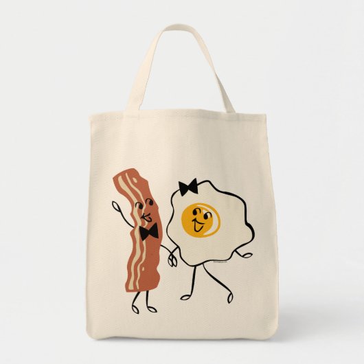 Bacon 'N Egg Lover Grocery Tas (Voorkant)
