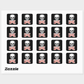 Bacon of Dood! Vierkante Sticker (Vel)