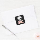 Bacon of Dood! Vierkante Sticker (Envelop)