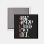 Bacon Party Animal Magneet (Voorkant / Achterkant)