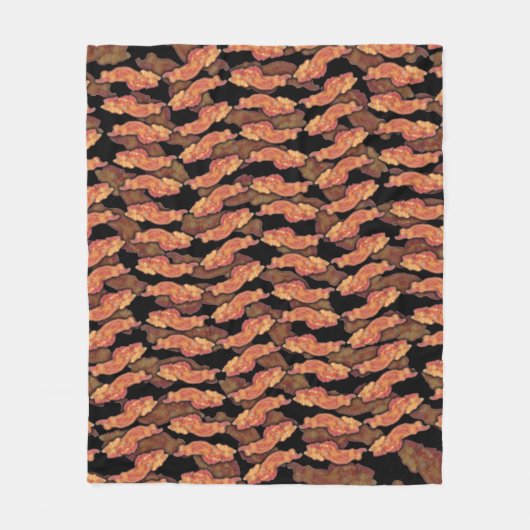 Bacon Pattern Fleece Deken (Voorkant)