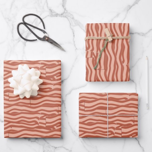 Bacon Pattern Inpakpapier Vel (Voorkant)
