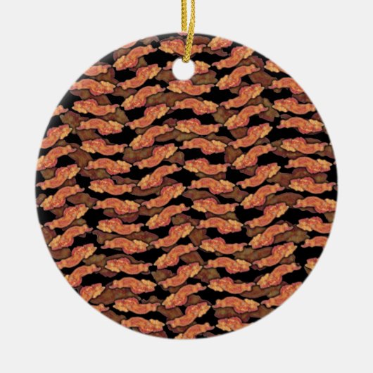 Bacon Pattern Keramisch Ornament (Voorkant)