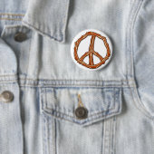 Bacon Peace Sign T-shirts, Hoodies, cadeautjes Ronde Button 5,7 Cm (In situ)