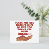 Bacon Poem Briefkaart (Staand voorkant)