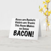 Bacon Poem Kaart (Gele Bloem)