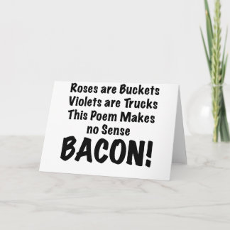 Bacon Poem Kaart