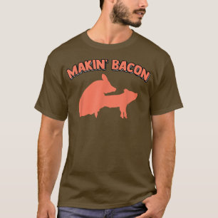 Bacon Pork Joke Memes volwassen Humor Appar T-shirt