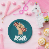 Bacon Power Papieren Bordje (Feest)