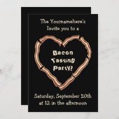 Bacon proeverij partij kaart (Voorkant / Achterkant)