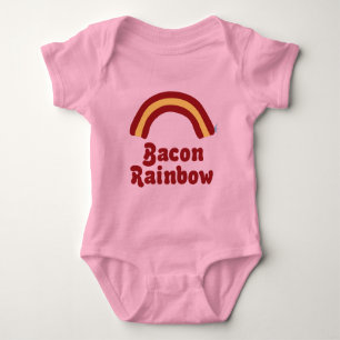 Bacon Rainbow Baby Clothes Romper