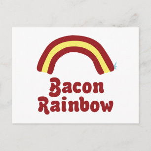 Bacon Rainbow Briefkaart