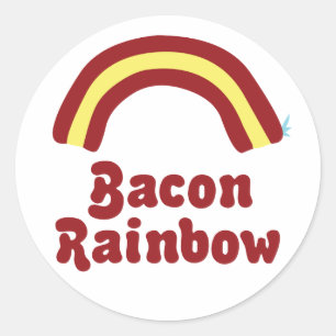 Bacon Rainbow Ronde Sticker