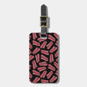 Bacon Reepjes Patroon Bagagelabel