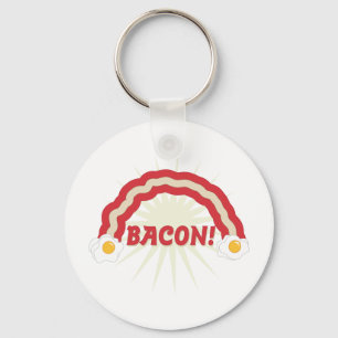 Bacon-regenboog Sleutelhanger