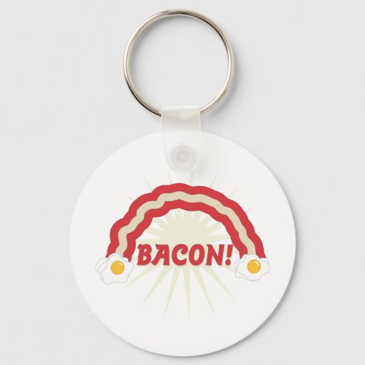 Bacon-regenboog Sleutelhanger (Voorkant)