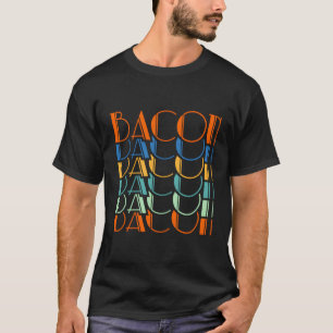 Bacon Retro Funny Keto Ketogenic Diet Food T-shirt