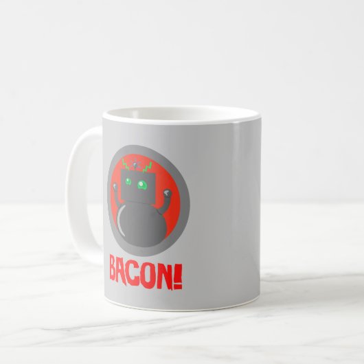 Bacon Robot Koffiemok (Voorkant links)