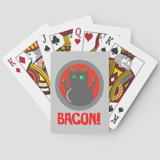 Bacon Robot Pokerkaarten (Achterkant)