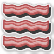Bacon rood vlees liefhebber leuke retro set