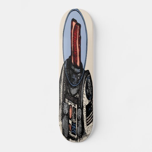 "Bacon Space Man" Skateboard Deck (Voorkant)