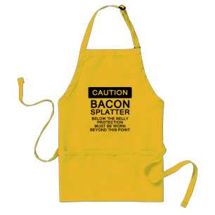 Bacon Splatter Caution Standaard Schort