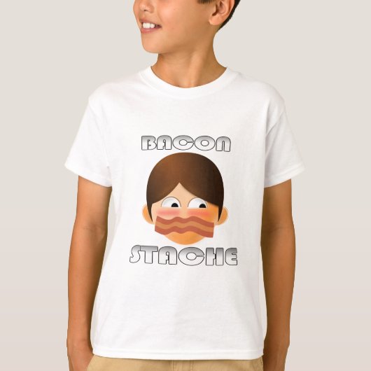 Bacon Stache T-shirt (Voorkant)