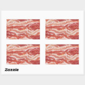 Bacon Stickers rectangulaires (Feuille)