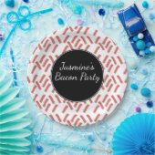 Bacon Strip Birthday Party any Age Papieren Bordje (Feest)