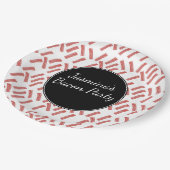 Bacon Strip Birthday Party any Age Papieren Bordje (Gekanteld)