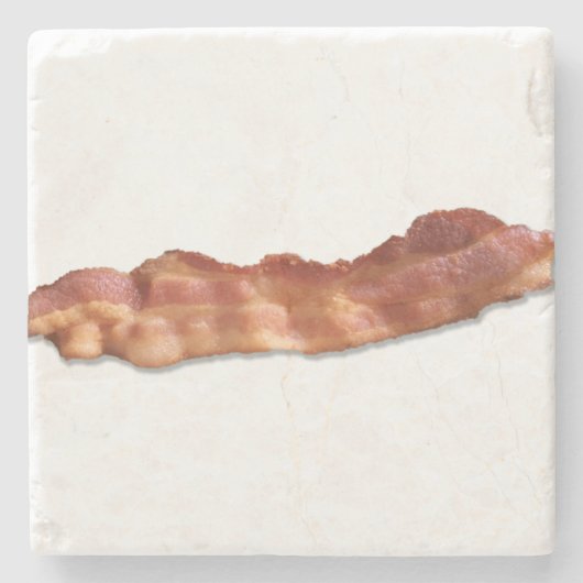 Bacon Strip Stenen Onderzetter (Voorkant)
