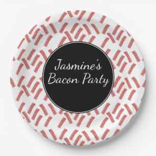 Bacon Strip Verjaardagsfeestje Elke Leeftijd Papieren Bordje