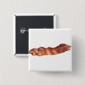 Bacon Strip Vierkante Button 5,1 Cm (Voorkant /achterkant)