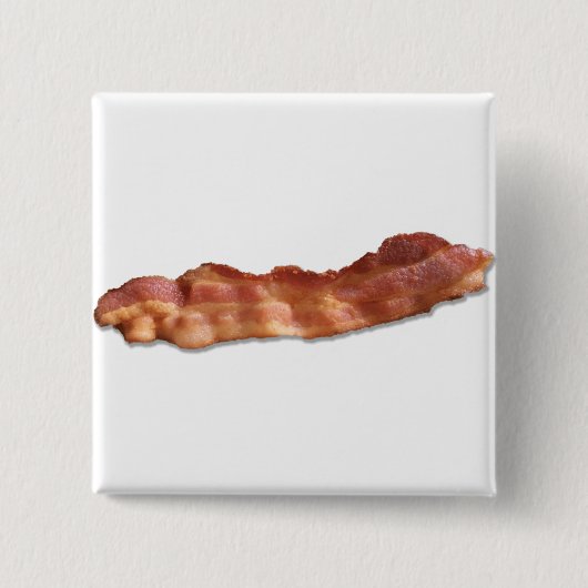 Bacon Strip Vierkante Button 5,1 Cm (Voorkant)