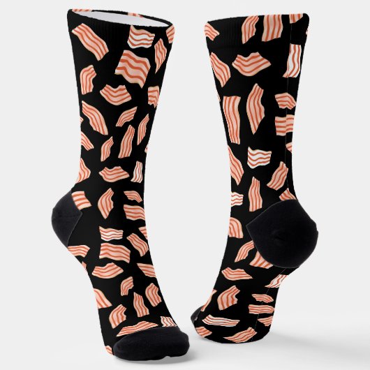 Bacon Strips Pattern Funny Sokken (Gebogen)