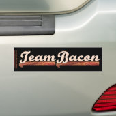 Bacon Team Bumpersticker (Op auto)