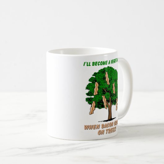 Bacon Tree Funny Mug Humour (Devant droit)